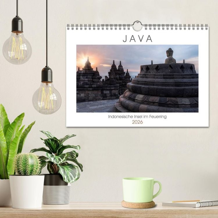 Produktbild: Java, Indonesische Insel im Feuerring (Wandkalender 2026 DIN A4 quer), CALVENDO Monatskalender