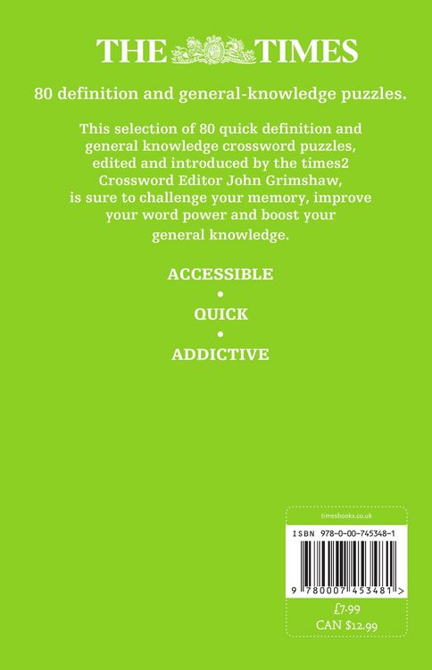 Produktbild: The Times Quick Crossword Book 16