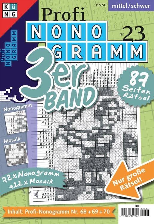 Produktbild: Profi-Nonogramm 3er-Band Nr. 23
