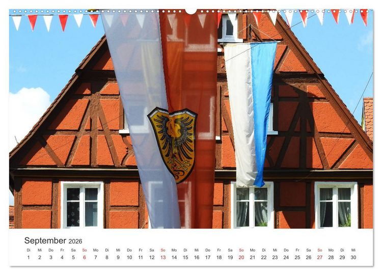 Produktbild: Stadtbummel im sch&ouml;nen N&ouml;rdlingen (hochwertiger Premium Wandkalender 2026 DIN A2 quer), Kunstdruck in Hochglanz