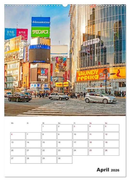 Produktbild: Eine Rundreise - Japan (Wandkalender 2026 DIN A2 hoch), CALVENDO Monatskalender