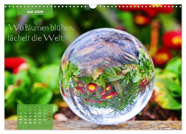 Produktbild: Die Welt in der Kugel (Wandkalender 2026 DIN A3 quer), CALVENDO Monatskalender