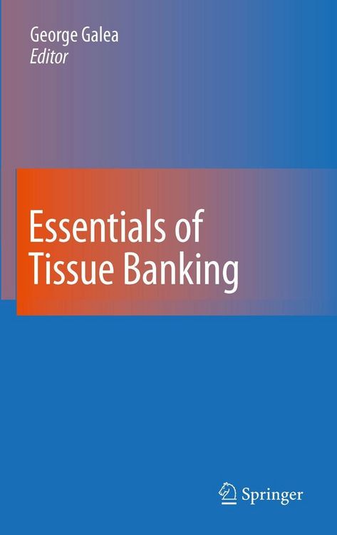 Produktbild: Essentials of Tissue Banking