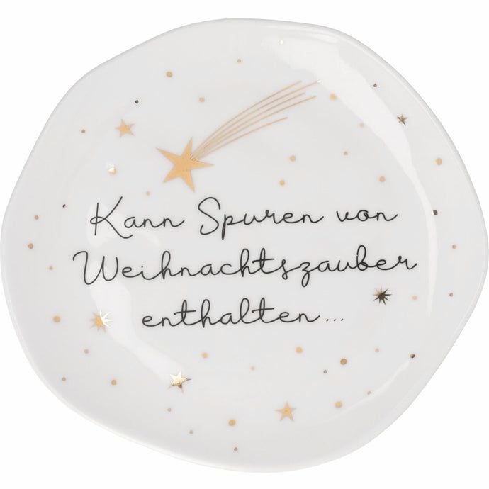 Produktbild: Kleiner Teller Kann spuren von Weihnachtszauber... D.14cm