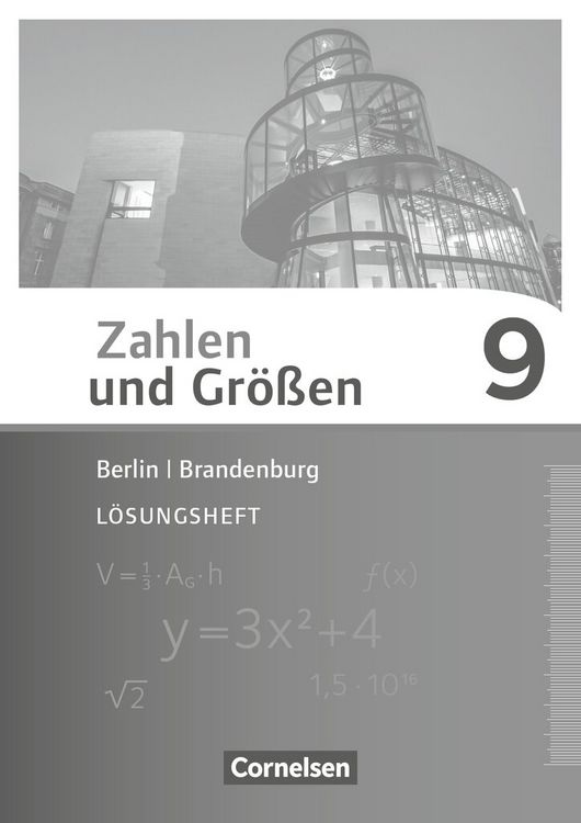 Produktbild: Zahlen und Gr&ouml;&szlig;en - Berlin und Brandenburg - 9. Schuljahr