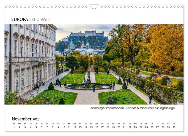 Produktbild: Salzburger Impressionen - Panoramabilder (Wandkalender 2026 DIN A3 quer), CALVENDO Monatskalender