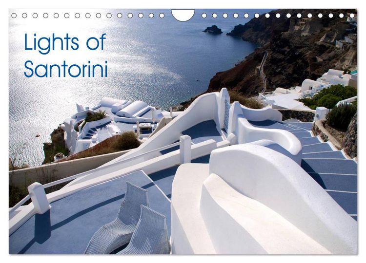 Produktbild: Lights of Santorini (Wall Calendar 2026 DIN A4 landscape), CALVENDO 12 Month Wall Calendar