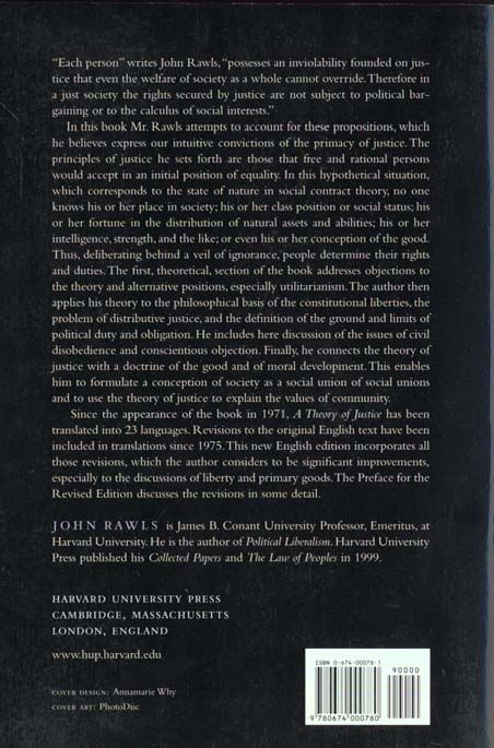 Produktbild: A Theory of Justice