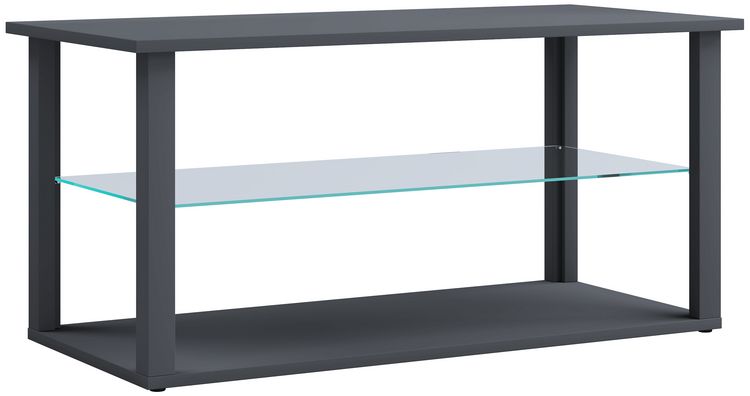 Produktbild: Holz Sofatisch Couchtisch Glas Tisch Wanilo L