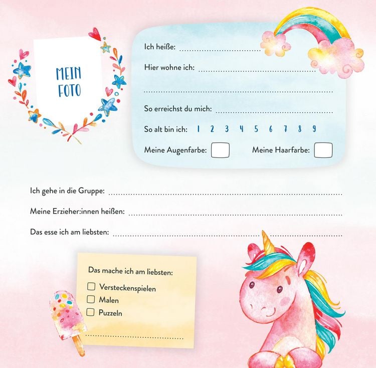 Produktbild: Meine Kindergartenfreunde - Einh&ouml;rner