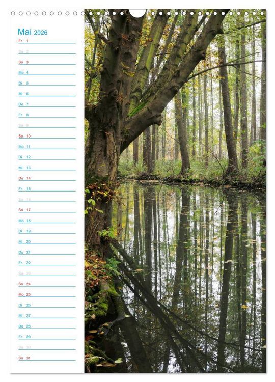 Produktbild: Wunderbarer Spreewald (Wandkalender 2026 DIN A3 hoch), CALVENDO Monatskalender