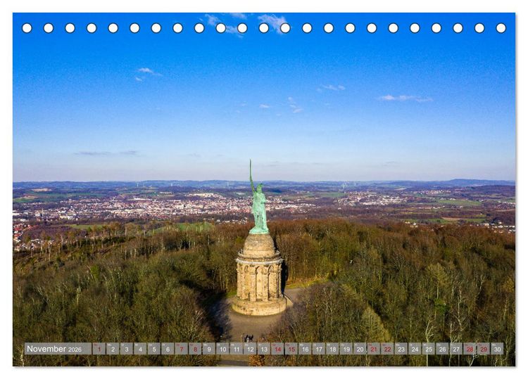 Produktbild: Ein Blick auf Detmold (Tischkalender 2026 DIN A5 quer), CALVENDO Monatskalender