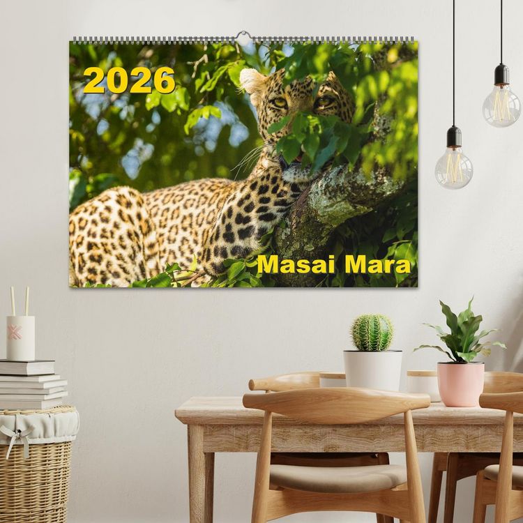 Produktbild: Masai Mara 2026 (Wandkalender 2026 DIN A2 quer), CALVENDO Monatskalender