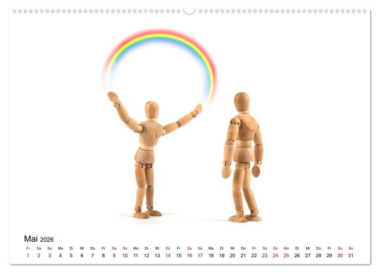 Produktbild: Und immer wieder mit Liebe (Wandkalender 2026 DIN A2 quer), CALVENDO Monatskalender