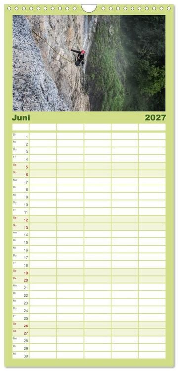 Produktbild: Familienplaner 2027 - Climbing Solutions - Bergsport weltweit mit 5 Spalten (Wandkalender, 21 x 45 cm) CALVENDO