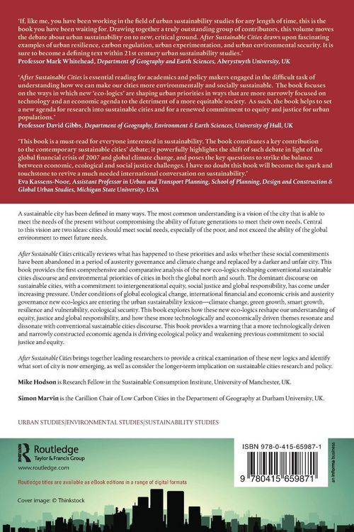 Produktbild: After Sustainable Cities?