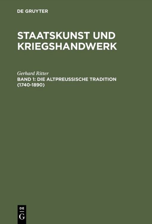 Produktbild: Die altpreu&szlig;ische Tradition (1740&ndash;1890)