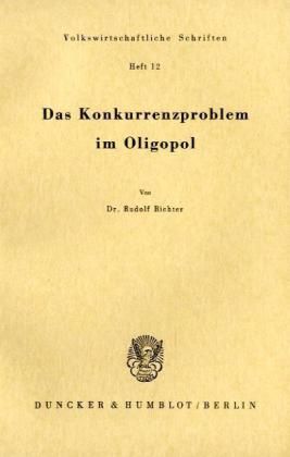 Produktbild: Richter, R: Konkurrenzproblem