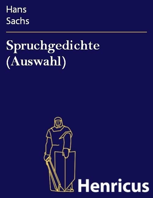 Produktbild: Spruchgedichte (Auswahl)