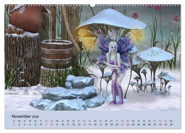 Produktbild: Elfenlichter, die Reise geht weiter (Wandkalender 2026 DIN A2 quer), CALVENDO Monatskalender