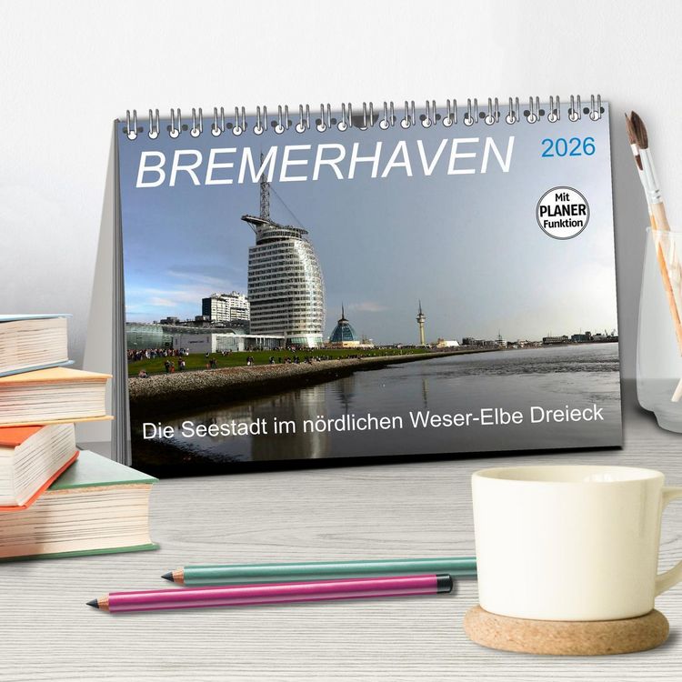 Produktbild: BREMERHAVEN - 2026 (Tischkalender 2026 DIN A5 quer), CALVENDO Monatskalender