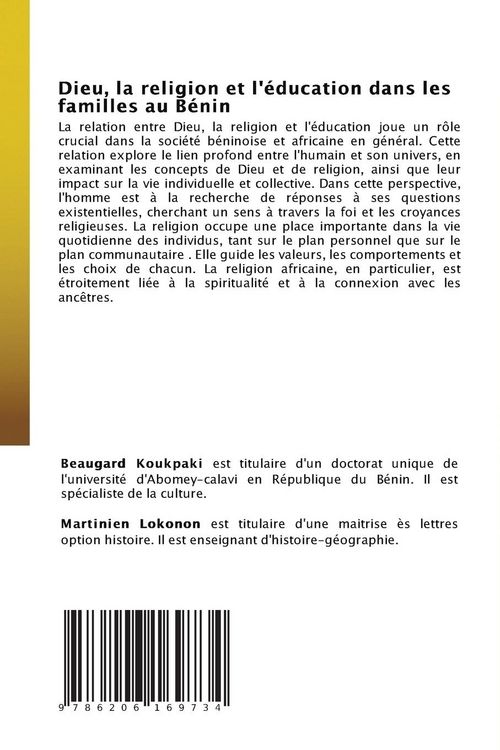 Produktbild: Dieu, la religion et l'&eacute;ducation dans les familles au B&eacute;nin