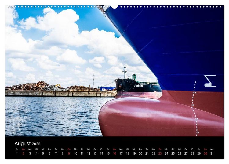 Produktbild: Der Hafen Hamburg bei Tag und Nacht (Wandkalender 2026 DIN A2 quer), CALVENDO Monatskalender