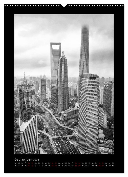 Produktbild: Shanghai zwischen Tradition und Business (hochwertiger Premium Wandkalender 2026 DIN A2 hoch), Kunstdruck in Hochglanz