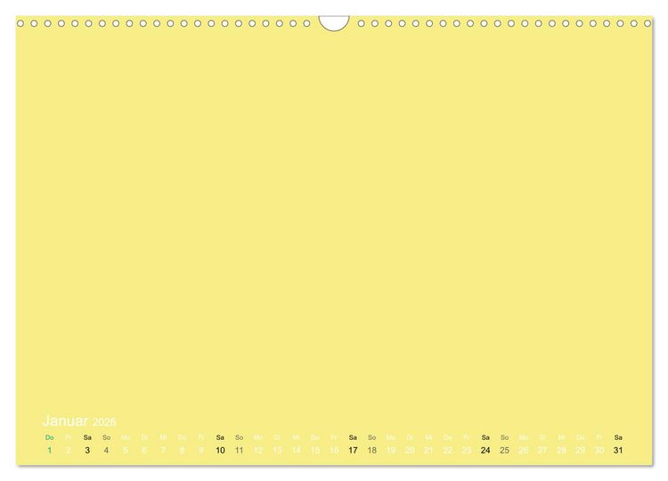 Produktbild: Bastelkalender - Gelb (Wandkalender 2026 DIN A3 quer), CALVENDO Monatskalender