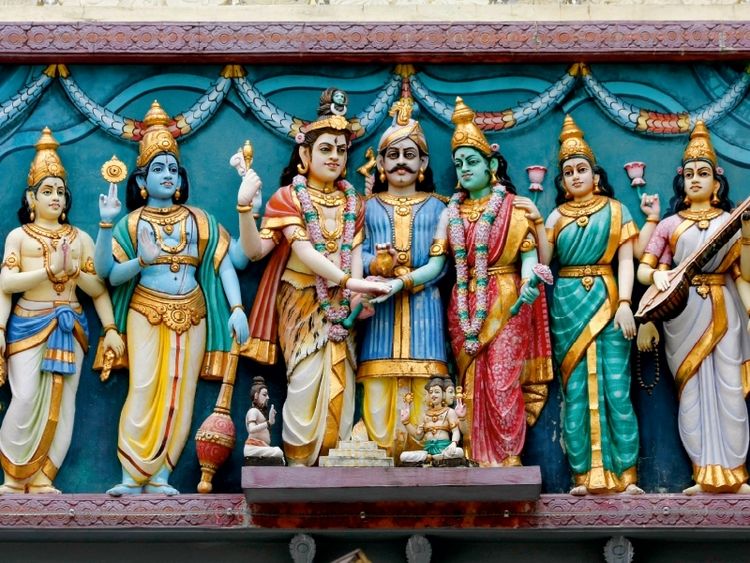 Produktbild: CALVENDO Puzzle Hindu-Tempel in Singapur | 1000 Teile Lege-Gr&ouml;&szlig;e 64x48cm Foto-Puzzle f&uuml;r gl&uuml;ckliche Stunden