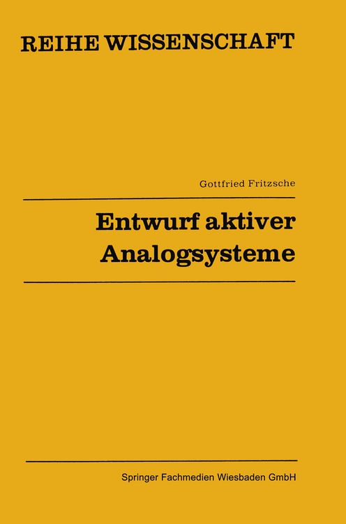 Produktbild: Entwurf aktiver Analogsysteme