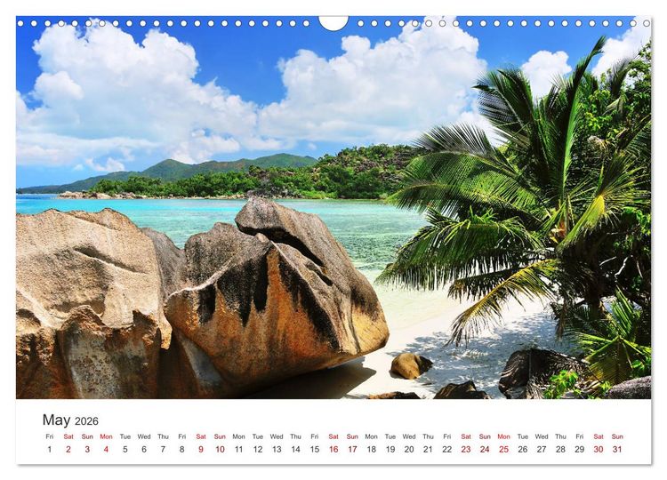 Produktbild: Dreamy Beaches of the Seychelles (Wall Calendar 2026 DIN A3 landscape), CALVENDO 12 Month Wall Calendar