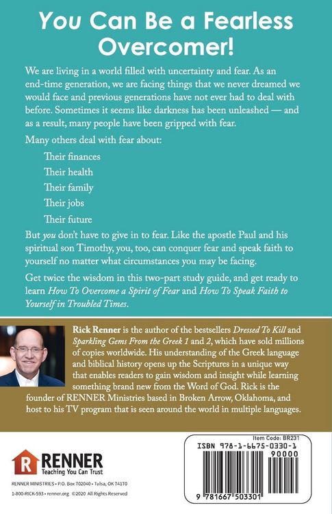 Produktbild: How to Overcome a Spirit of Fear and How to Speak Faith to Yourself in Troubled Times Study Guide