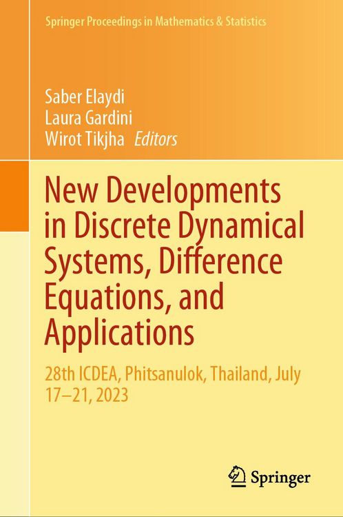 Produktbild: New Developments in Discrete Dynamical Systems, Difference Equations, and Applications