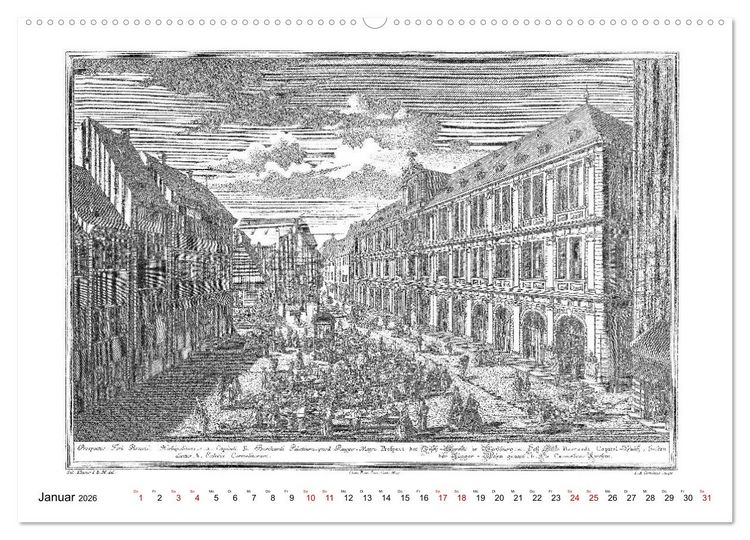 Produktbild: W&uuml;rzburg in alten Bildern (hochwertiger Premium Wandkalender 2026 DIN A2 quer), Kunstdruck in Hochglanz