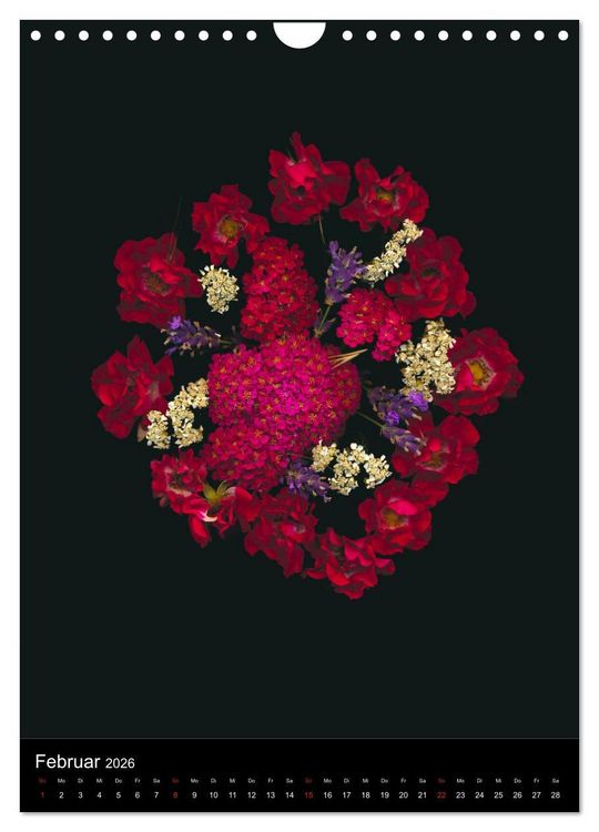 Produktbild: Blumen bei Nacht (Wandkalender 2026 DIN A4 hoch), CALVENDO Monatskalender