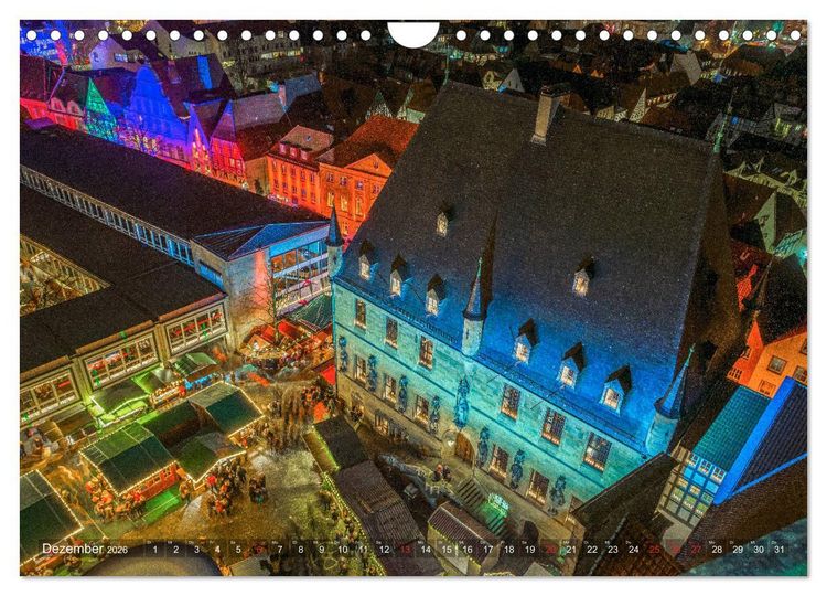 Produktbild: Osnabr&uuml;ck f&uuml;r Nachtschw&auml;rmer (Wandkalender 2026 DIN A4 quer), CALVENDO Monatskalender