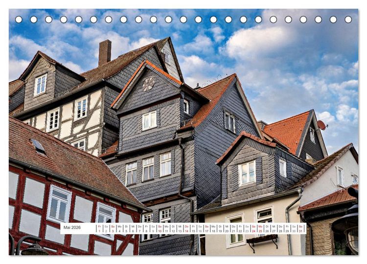 Produktbild: Mein historisches Marburg (Tischkalender 2026 DIN A5 quer), CALVENDO Monatskalender