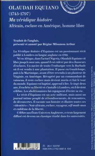 Produktbild: Ma v&eacute;ridique histoire : Africain, esclave en Am&eacute;rique, homme libre