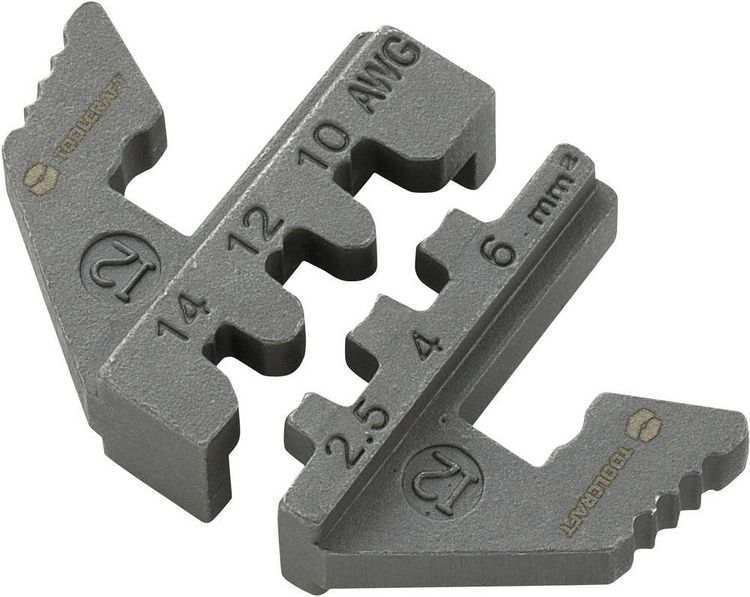 Produktbild: TOOLCRAFT PLE-0I2 Crimpeinsatz Solar-Steckverbinder geeignet f&uuml;r MC4 2.5 bis 6 mm&sup2; Passend f&uuml;r Marke (Zangen) TOOLCRAFT PZ-500