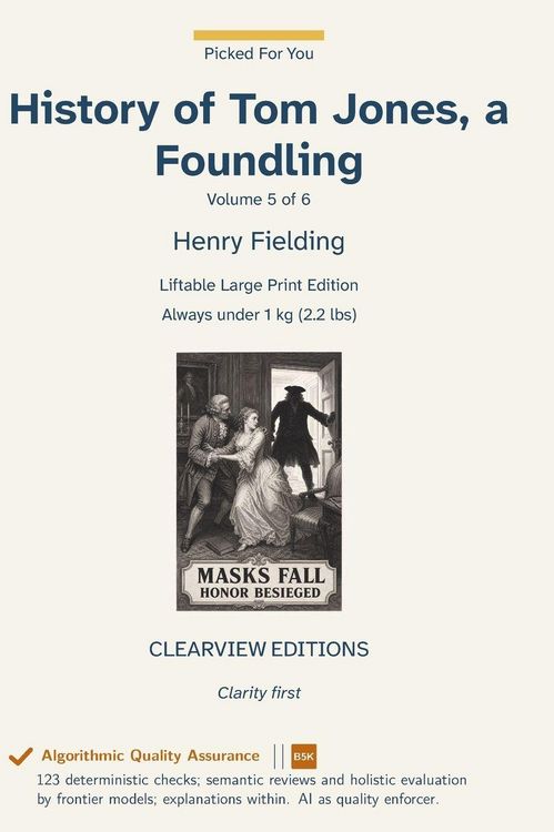 Produktbild: History of Tom Jones, a Foundling - Volume 5 of 6