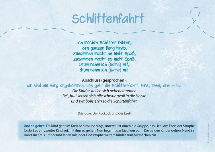 Produktbild: Die Kita-Jahreszeiten-Karten: 32 Spiellieder f&uuml;r den Winter