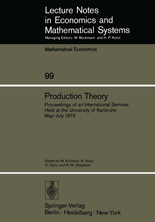 Produktbild: Production Theory