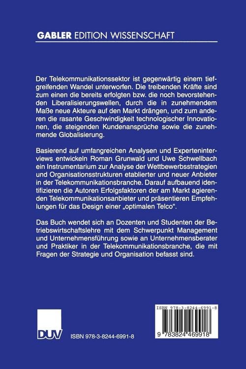 Produktbild: Strategien und Organisationsgestaltung in der Telekommunikationsbranche