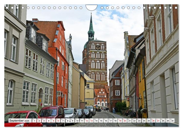 Produktbild: Stralsund, die wundersch&ouml;ne Hansestadt am Strelasund (Wandkalender 2026 DIN A4 quer), CALVENDO Monatskalender