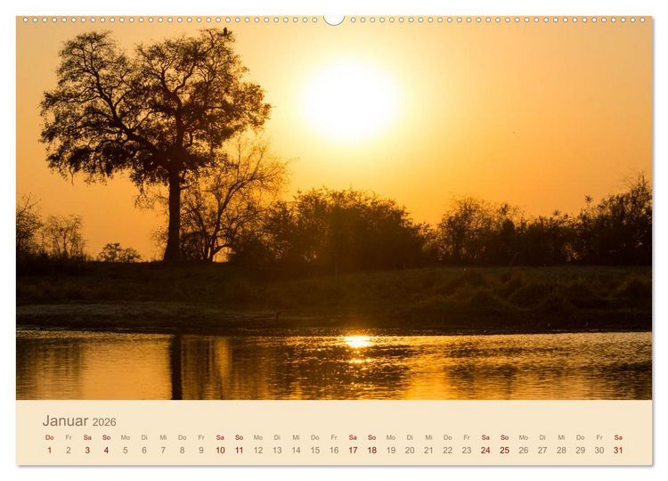 Produktbild: Einmalige Landschaften in Afrika (hochwertiger Premium Wandkalender 2026 DIN A2 quer), Kunstdruck in Hochglanz