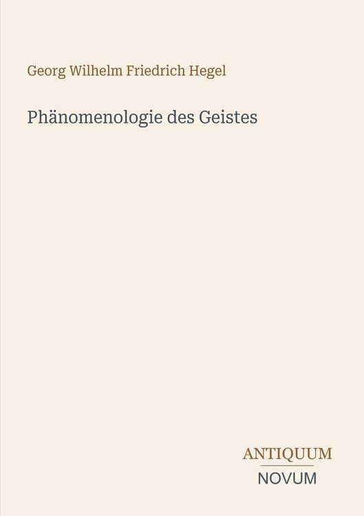 Produktbild: Ph&auml;nomenologie des Geistes