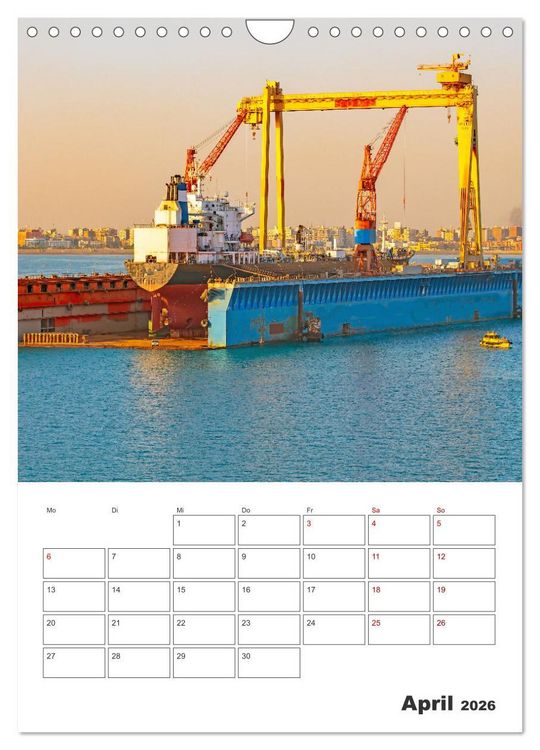 Produktbild: Suezkanal - Urlaubsplaner (Wandkalender 2026 DIN A4 hoch), CALVENDO Monatskalender