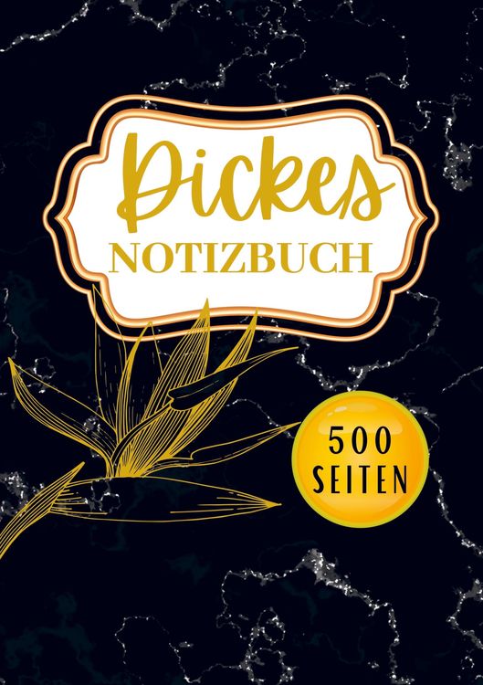 Produktbild: Dickes Notizbuch A5- 500 Seiten