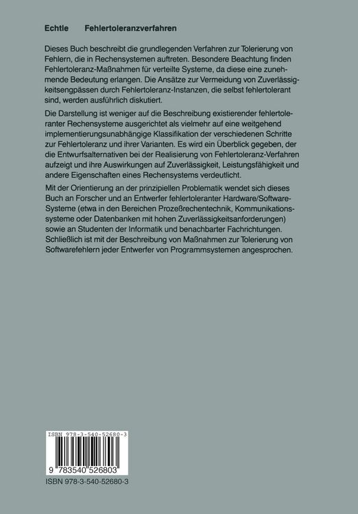 Produktbild: Fehlertoleranzverfahren